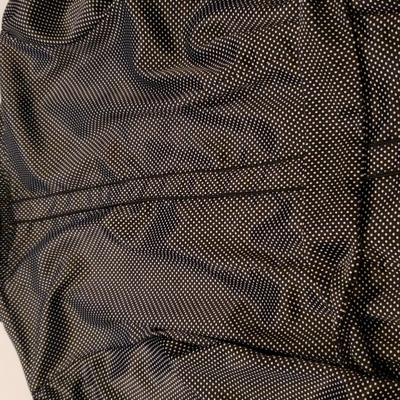 Black & White Polka-dot button-down belted Blouse w/ 3/4 sleeve size:M - Picture 10 of 15